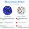 100pcs 10mm Blue Clay Beads, Round Blue Rhinestone Beads for Jewelry Making(Sapphire)